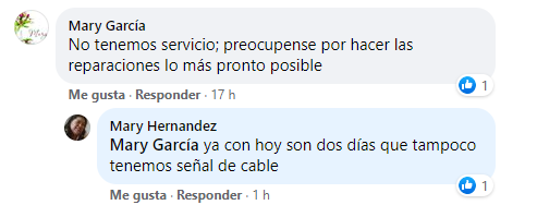 Comentario negativo Facebook Izzi - Telefonía Móvil